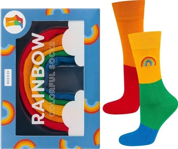 Soxo Socken Regenbogen Baumwolle