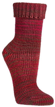 TippTexx 24 Umschlagsocken im Skandinavien-Style Rot Schwarz