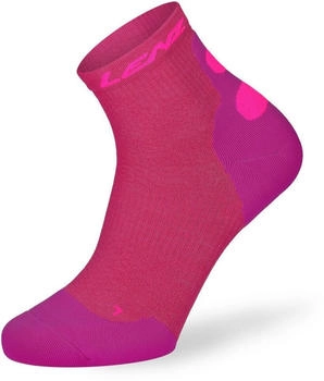 Lenz Funktionssocken Compression Low Merino pink