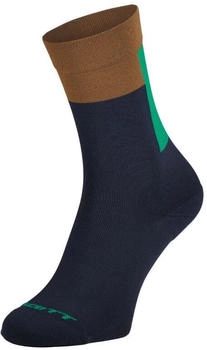Scott Sock Block Stripe Crew dunkelblau brotbraun 8017