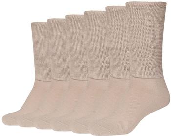 Camano Diabetikersocken 6er Pack sand