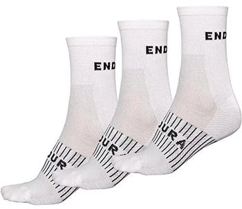 Endura Sportsocken Coolmax Race Dreierpack weiß