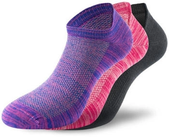 Lenz Performance Sneaker Tech Socken schwarz pink lila
