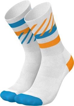 INCYLENCE Running Disrupts Laufsocken weiß blau orange