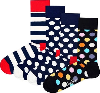 Happy Socks Socken 4er Pack Classic Crew Farbmix