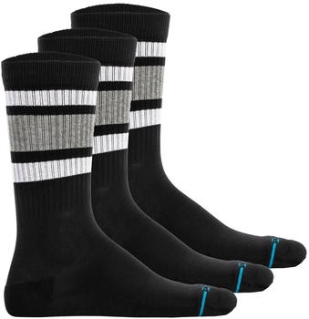 Stance Socken 3er Pack Boyd St Logo Streifen Crew Socken
