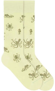 Von Jungfeld Bio-Socken 'Octopus' light matcha