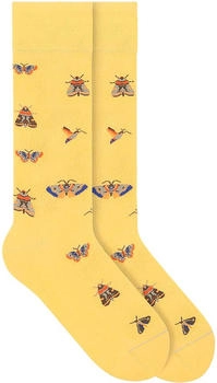 Von Jungfeld Bio-Socken 'Moth' daffodil yellow