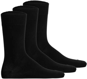 Hudson Socken Easy 3-Pack schwarz 0005