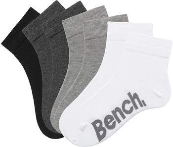 Bench Socken dunkelgrau graumeliert schwarz weiß