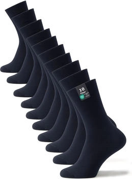 Cotton Prime Paar Uni Socken Baumwollsocken Back to Basic marineblau