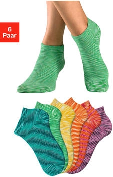 H.I.S Jeans Sneakersocken 6-Paar farbigem Garn