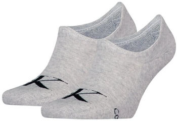 Calvin Klein Füßlinge CKJ MEN FOOTIE HIGH CUT 2P MONOGRAM light grey melange