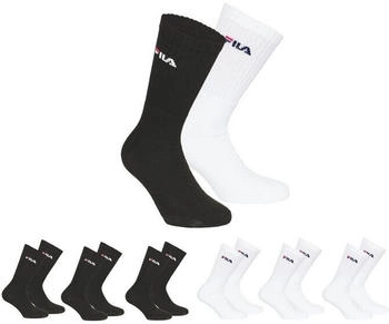 Fila Sportsocken CREW TENNIS FULL TERRY SOCKS 6-Paar schwarz weiß