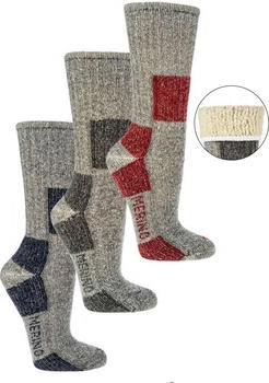 Wowerat Socken 85% Wolle grau anthrazit