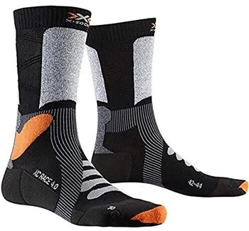 X-Bionic X-Country Race Socken schwarz steingrau meliert