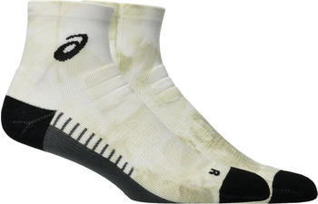 Asics performance run quarter sock brilliant white oyster white iii 3013b016