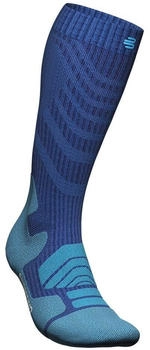 Bauerfeind Outdoor Merino Kompressionssocken Hochschnitt blau