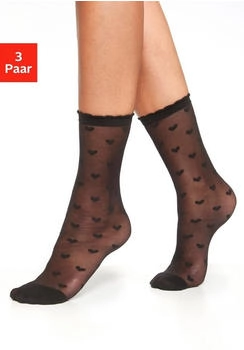 Lascana Socken one schwarz