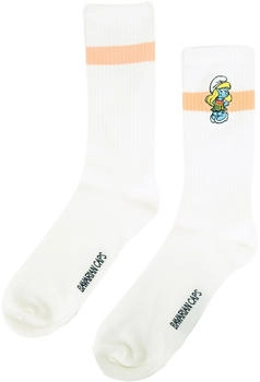 Bavarian Caps Schlumpfine Socken weiß