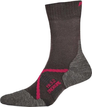 P.A.C. TR Trekking Merino Light Socken anthracite-berry