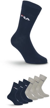 Fila UNISEX LIFESTYLE PLAIN SOCKS 6-Paar navy grau