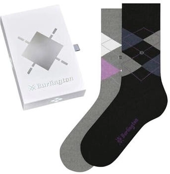 Burlington Socken Basic Gift Box So Paar 0500 schwarz grau