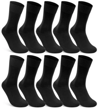 sockenkauf24 Socken 100% baumwolle schwarz
