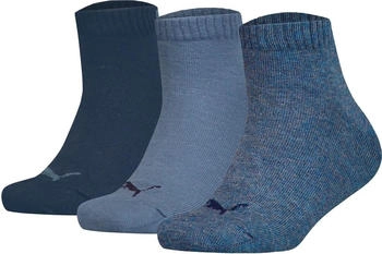 Puma Bequem sitzend-Plain Quarter 3P Socken blau