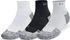 Under Armour Pro Dry Quarter Socken 001 schwarz weiß castlerock