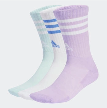 Adidas 3-Streifen Cushioned Crew Socken 3 Paar Powder Plum / White / Halo Mint (JW2766)