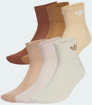 Adidas Mid Ankle Socken 6 Paar Cream White / Wonder Quartz / Sand Strata (JV8601)