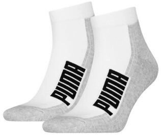 Puma Licence Gepolsterte Sportsocken Unisex (2er-Pack) | White/Grey/Black | Größe: - White (938583_04)