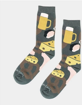 Bavarian Caps Motive Stricksocken leicht lang lustig