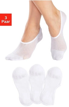 Lascana F&uuml;&szlig;linge 3x wei&szlig;