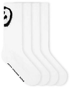 Von Jungfeld Bio-Socken 'Topspin' weiß