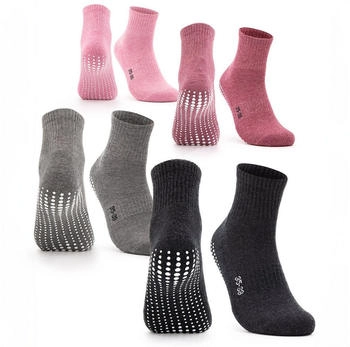 Occulto Stoppersocken Madeleine Paar schwarz grau pink rot