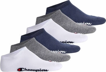 Champion Basics 6pk Sneaker Freizeitsocken marineblau weiß grau