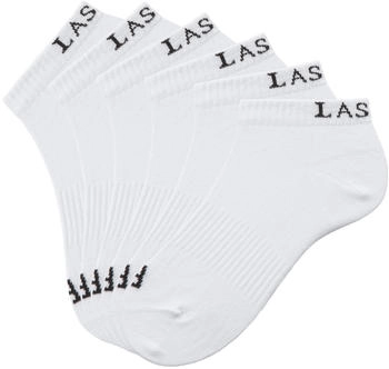 Lascana Sneakersocken 6-Paar Marken Logo weiß