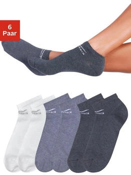 Venice Beach Sneakersocken 6-Paar wei&szlig; jeans dunkel-jeans