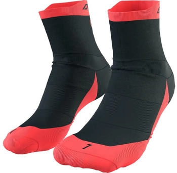 Dynafit Transalper Socken schwarz korallenrosa