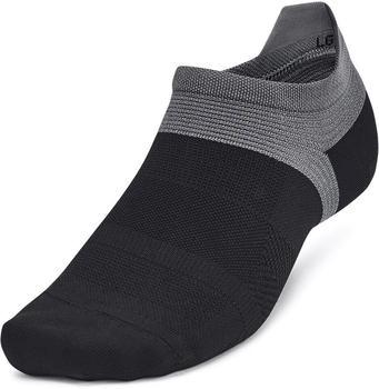 Under Armour Dry Run Lite No Show Tab Laufsocken 001 schwarz reflektierend