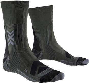 X-Socks Hike Expert Silver Crew dark sage schwarz E014