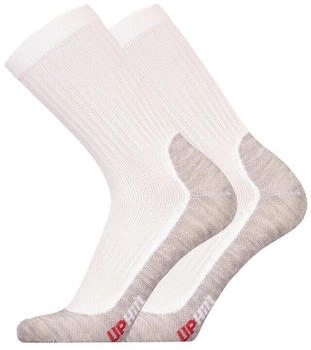 UphillSport Walking-Socken 'WINTER XC' 2er Pack weiss grau