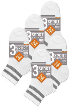 Nur Die Sportsocken Short Track weiß