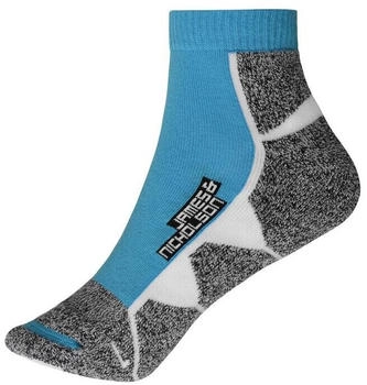 James & Nicholson Sneaker Sport Socken blau weiß