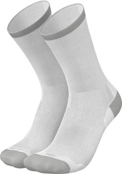 INCYLENCE Rennrad-Socken weiß ultradünn leichte Kompression atmungsaktiv glatte Zehennaht Paar 39-42
