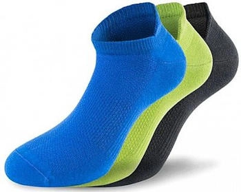 Lenz Performance Sneaker Tech Socken schwarz grün blau