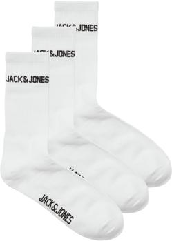 Jack & Jones JACMELVIN Tennis Sock Pack white