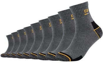 Camano Online Work Socks 9p 9700 dunkelgrau meliert